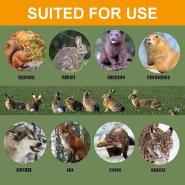 PCH978625 Animal Mouse Trap, Spring Cage, Suitable for Groundhogs, Moles, Squirrels Possums and Other Small Animals Device, Comes with Instruction Manual, Reusable -2psc