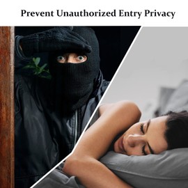 Portable Security Door Lock, 2Hole Door Chains School Lockdown Lock, Dorm Room Essentials AirBNB Lock, Security Privacy Lock Personal Protection for Travel, Apartment, Family and Hotel