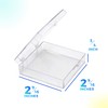20-Pack Clear Hard Plastic Hinged Lid Storage Containers 2.56"L x