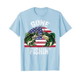 Gone Fishing Dad Shirt Fathers Day Gift For Grandpa T-Shirt