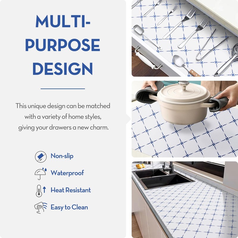 Aohoofull Drawer Shelf and Cabinet Liner, Thick Strong Grip,Shelf Liners