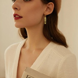 Egyptian Earrings for Women Stainless Steel Ankh Cross Eye of Horus Egyptian Symbol Dangle Earrings Amulet Jewellery, Acero inoxidable, No Gemstone