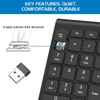 Foloda Wireless Number Pads, Numeric Keypad Numpad 22 Keys Portable