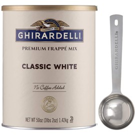 Ghirardelli - Classic White Premium Frappé 3.12lbs with Ghirardelli Stamped Barista Spoon