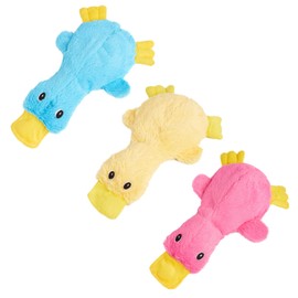 YSHIGUING Calming Duck Dog Toy for Indoor Puppy,Quack-Quack Duck Dog Toy,The Cute Dog Duck, Dogs Emotional Support Duck Pillow,Crinkle Squeaky Plush Stuffed Duck Dog Chew Toys,Birthday Gift (Blue)