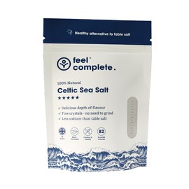 Feel Complete | 500g | Fine & Dry Celtic Sea Salt | No Need To Grind | Organic Approved | 82 Essential Minerals | Healthy Alternative To Table Salt