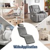 3-Fold Recliner Cushion with Head Pillow and Backrest (Grey)