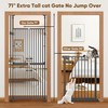 YGP Extra Tall Cat Gate,Width 33-37.8" No Drilling Pet Gate