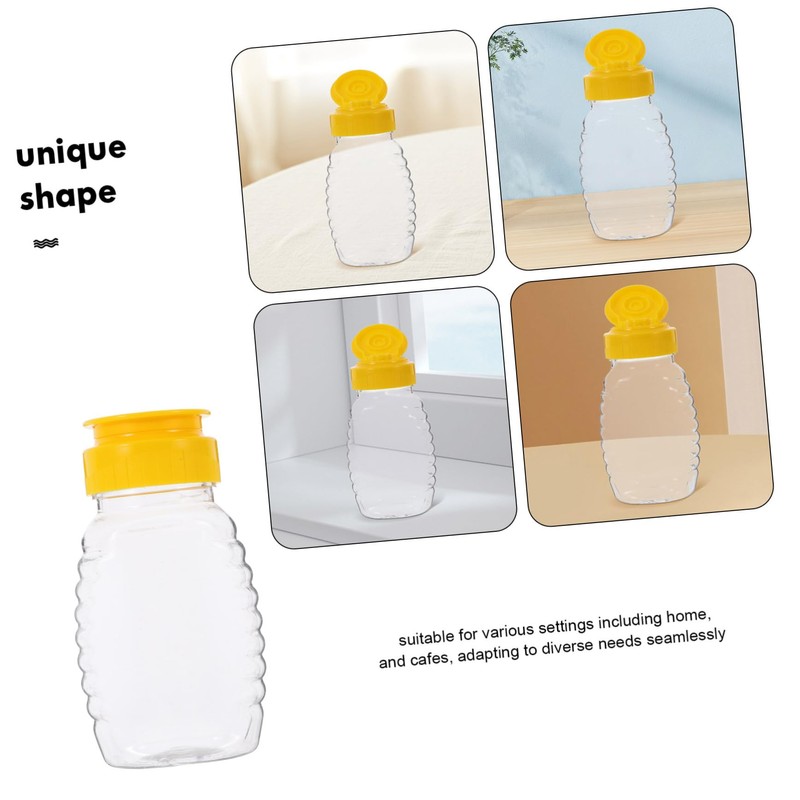 STOBAZA Refillable Honey Containers Pack Mini Honey Bottles Leakproof for