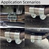 Exhaust Clamp Stainless Steel Pipe Connector Diameter 50 55 60