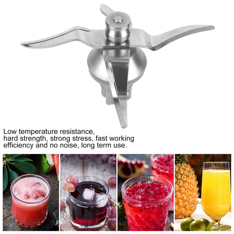 Stainless Steel Blender Blade Head with Cleaning Brush Replacement Parts