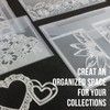 20 PCS Clear Stamp & Die Storage Bag and Rubber