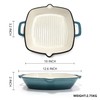 YYJINGYOU Enameled Cast Iron Square Grill Pan, Nonstick Skillet Steak