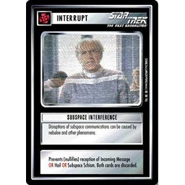 Decipher Star Trek CCG 1E Premier Limited (B Border) SUBSPACE Interference 137C