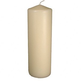 3 Inch Unscented Bulk Round Pillar Candles Qty 12 (3 X 9, Ivory)