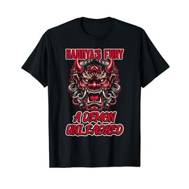 Hannya's Fury: A Demon Unleashed Hannya Mask T-Shirt