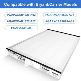 PGAPXCAR1625-A02 Merv16 Furnace Replacement Filter Compatible with Bryant/Carrier PGAPXCAR1625,PGAPXCAR1625-A02,PGAPXCAR1625-A01, AGAPXCAR1625-A02,AGAPXCAR1625-A01,PGAPAXX1625(16x25x3Inches)