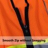 Sicalobo High Visibility Vest with Pockets Zipper for Men Women,Construction