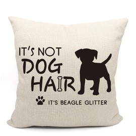Mancheng-zi beagle Pillow Covers 18x18,beagles Pillow,beagle gifts for women,beagle gifts,Beagle Decor,Beagle Glitter Pillow