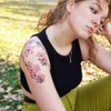Sakura Cherry Blossom Temporary Tattoos (Set of 6), Pink Floral