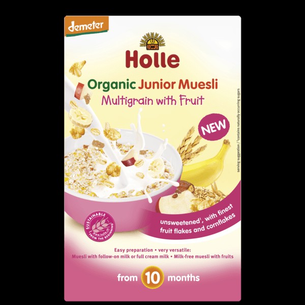 Holle organic junior muesli multigrain with fruit 250 gr
