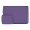 MOSISO Funda Protectora Compatible con MacBook Air/Pro,13-13.3 Pulgadas Portátil,Compatible con MacBook Pro 14 Pulgadas M3 M2 M1 Chip Pro MAX 2024-2021,Neopreno Bolsa con Pequeño Caso, UVA Morado