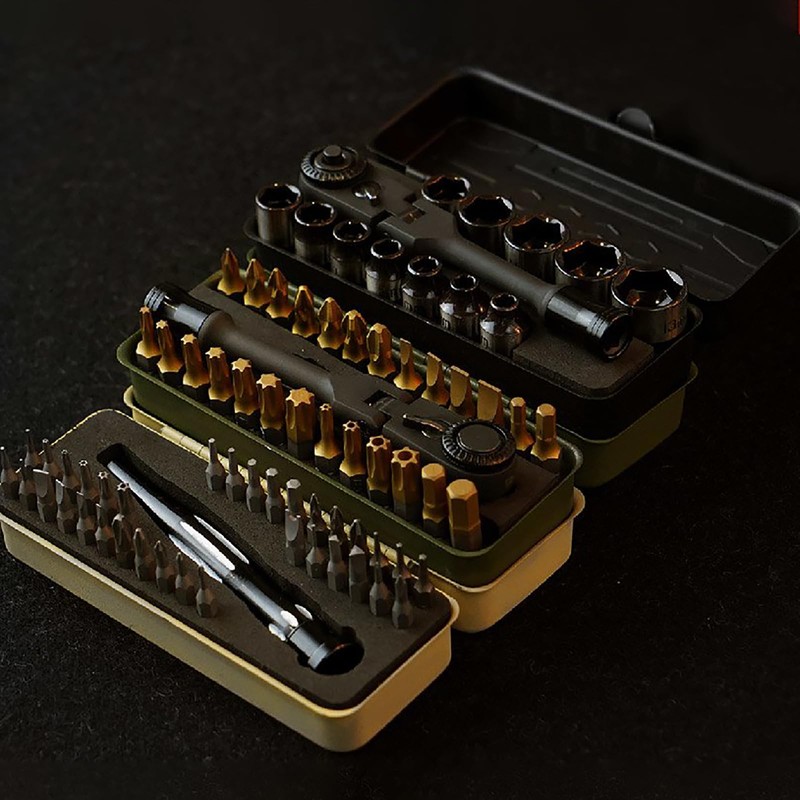 KESI Tool Torx Bit Set 77-Piece, Fully Armed Bits Ratchet