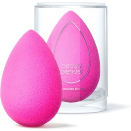 Esponja de maquillaje Beautyblender original rosa para mezclar bases líquidas, polvos y cremas. Mezcla de aplicación profesional sin rayas, vegana, libre de crueldad animal y fabricada en los Estados Unidos