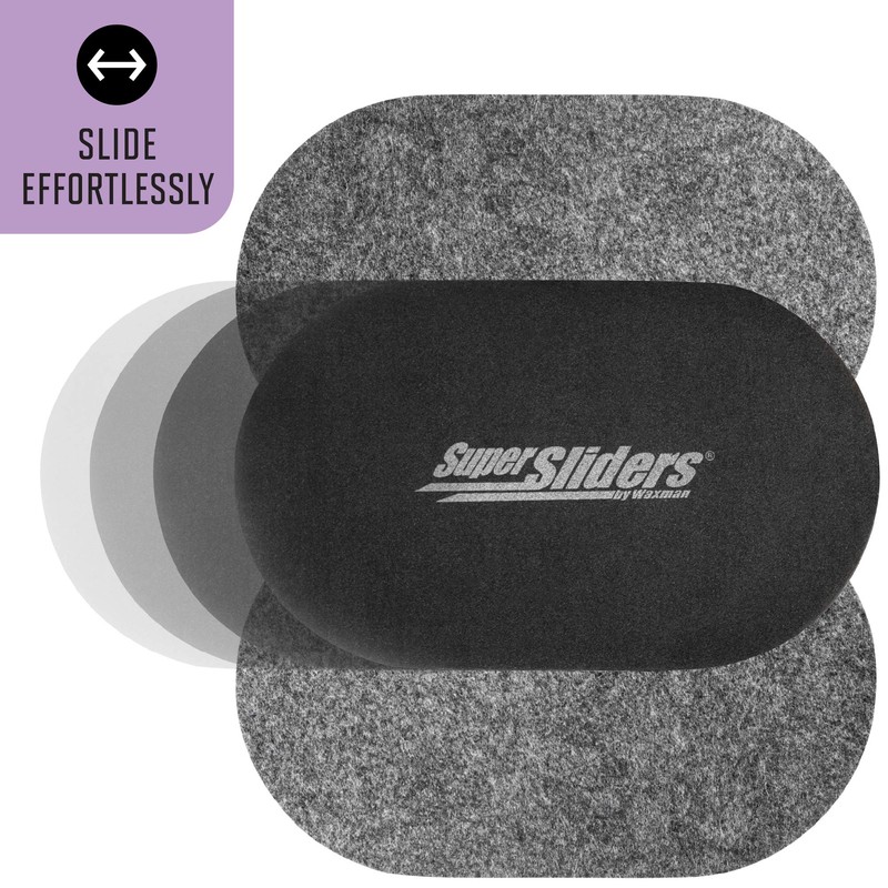 Super Sliders 4746595N Reusable XL Heavy Furniture Sliders for Hardwood