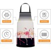 BGBDEIA Flamingo Apron Adjustable Neck Bib Apron for Men Women,Suitable