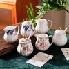 Agyiuns Ceramic Sugar and Creamer Set, 3 Piece Set with