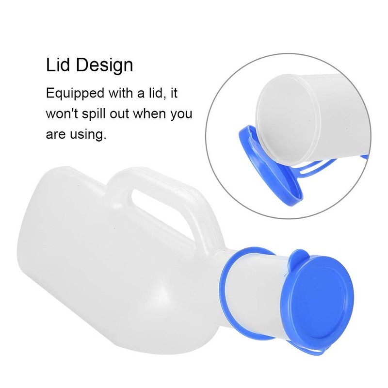 Transparent Urinal Pot, 1000 Ml Large Capacity Thickened Elderly And