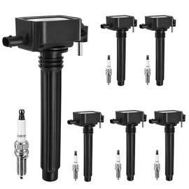 UF648 Ignition Coil Pack & Spark Plug Fit Chrysler 200 300 Town & Country Dodge Avenger Challenger Charger Durango Grand Caravan Journey Jeep Wrangler Ram 1500 2500 3500 Replace C1791 UF648