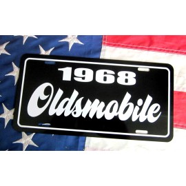 1968 Oldsmobile license plate tag 68 Olds 442 Cutlass Supreme Delta 88 Toronado