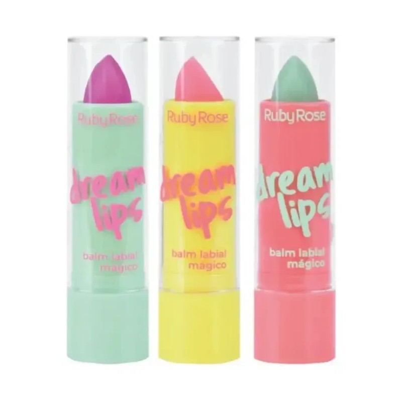 3 Pzas Labial Magico Ruby Rose Dream Lips