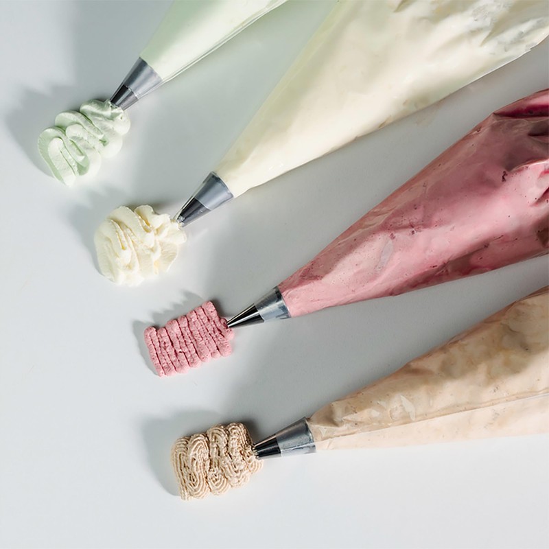 KEE-SEAL Disposable Pastry Bags, Piping Bag with Grip Tight Outer