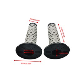 HJSIUTV Universal 7/8 Inch Motorcycle Hand Grips Cover Protectors Dirt Bike Throttle Bar Grip Compatible with Kawasaki KX60 KX125 KX250F Suzuki DRZ125L DR650 YZ250F WR250R TTR110 CR80R CRF150R (Gary)