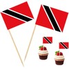 100 Pcs Trinidad and Tobago Toothpick Flag Trinidad & Tobago