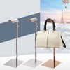 Handbag Display Stand Stainless Steel Height Adjustable Single Hook Purse