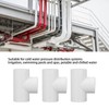 12Pcs PVC Tee Pipe Fitting Adapter PVC Tee Pipe Fittings