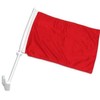 AZ FLAG Plain Red Car Flag 18'' x 12'' -