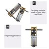 DC6V 190RPM Gear Motor with Fixing Mount Dual Shaft Worm