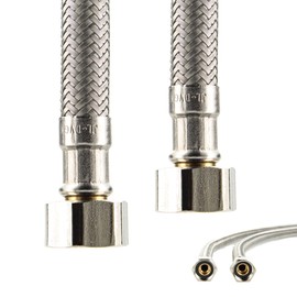 tecuro DN 8 Connection Hose Female x Female Thread for Sanitary Installation KTW-A-DVGW (3/8 x 3/8 x 1000 mm)