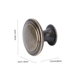 Tofficu 10Pcs Vintage Antique Style Drawer Knobs Wardrobe Handle Pulls for Cabinets Dressers and Doors Elegant Replacement Hardware for Home