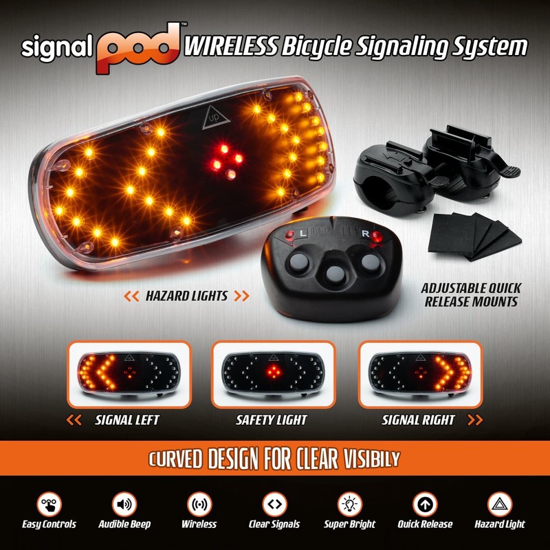 CKB LTD Bicycle Signalling System Wireless Remote Control Bike Indicators