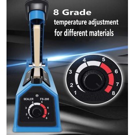 Impulse Heat Sealer Manual Bags Sealer Heat Sealing Machine 12 Inch Impulse Sealer Machine for Plastic Bags PE PP Bags with Extra Replace Element Grip