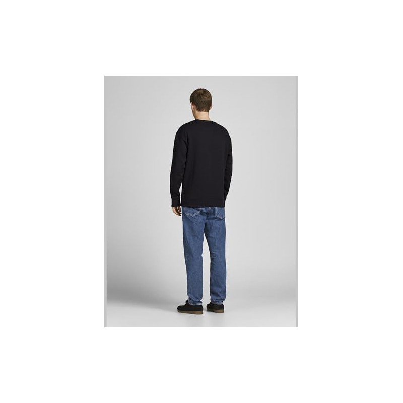 JACK & JONES Male Sweatshirt Plain Sweatshirt, black