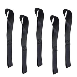 Soft Loop Tie Down Straps,5 Pack Heavy Duty Tie Down Loops,Heavy Duty Motorcycle Soft Ring Fastening Device,Soft Loop Tie Down Straps Heavy Duty Motorbike Tie Down Straps, Nylon Cargo Straps (Black)