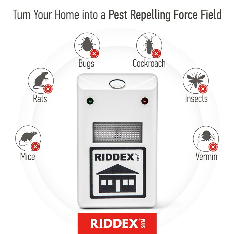 RIDDEX Plus Insect Repellent | Plug in, Mouse Deterrent -