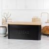 ZICOTO Beautiful Bread Box With Wooden Lid For Your Kitchen
